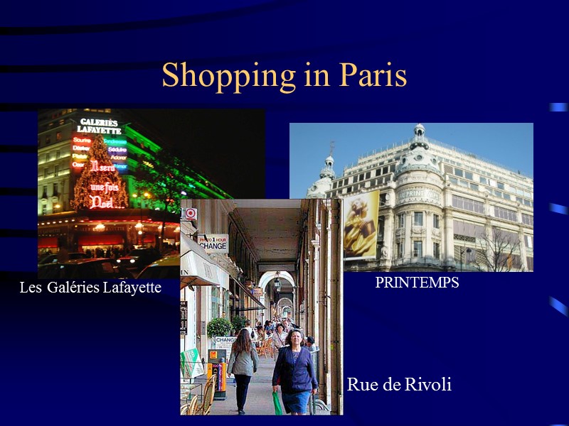 Shopping in Paris Les Galéries Lafayette Rue de Rivoli PRINTEMPS